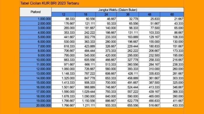 KUR Bank BRI Desember 2024 Tanjung Jabung Barat