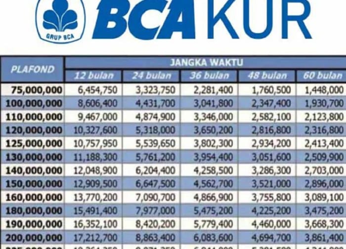 KUR BCA Desember 2024 Cirebon