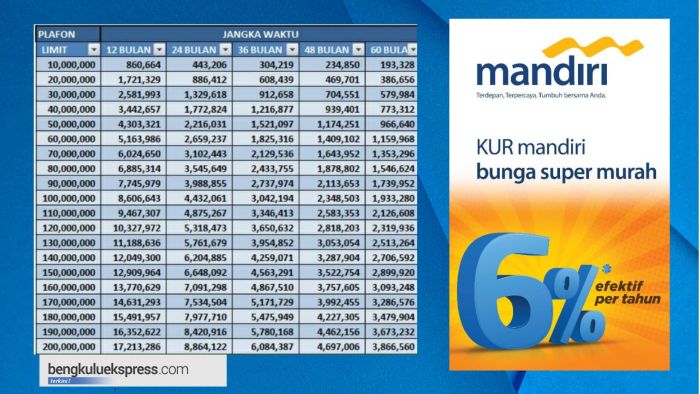 KUR Bank Mandiri 2024 Penukal Abab Lematang Ilir