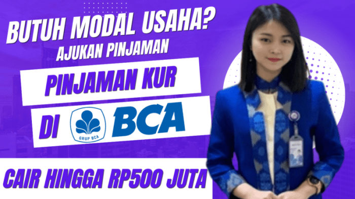 Apakah ada program pendampingan usaha bagi penerima KUR BCA?