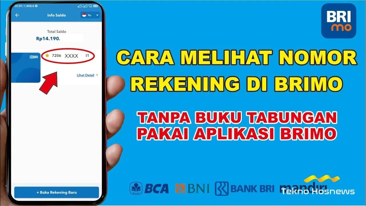 Cara Melihat No Rekening Di ATM BRI