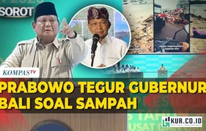 Prabowo Tegur Gubernur Bali