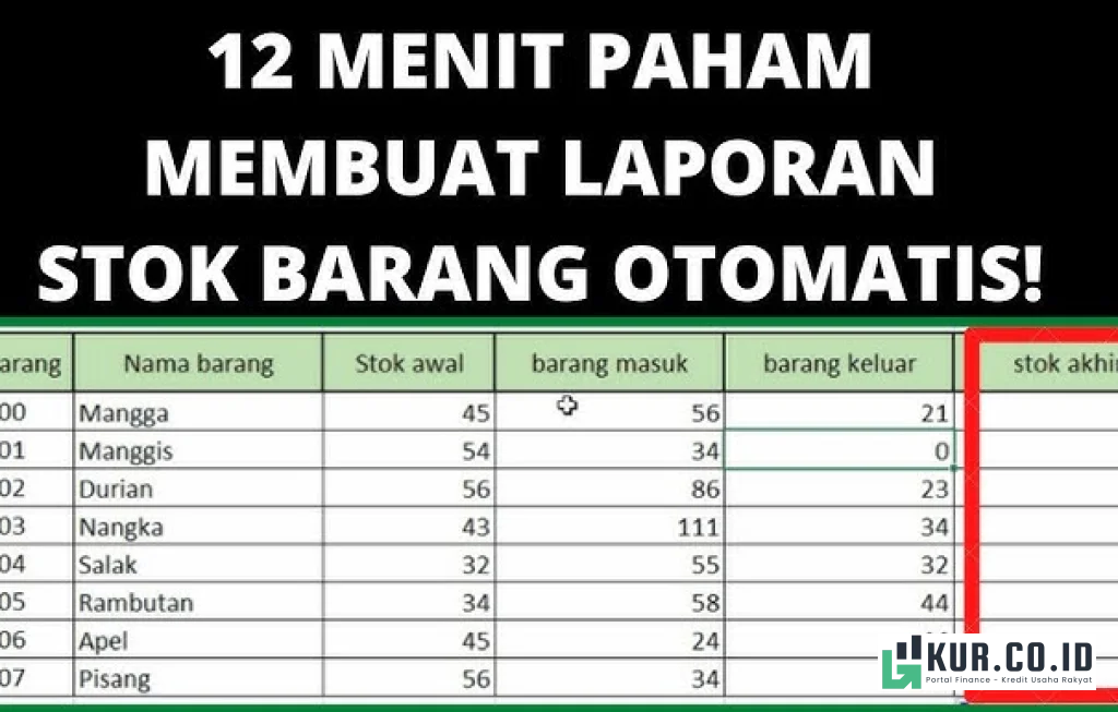 cara stok opname barang harian